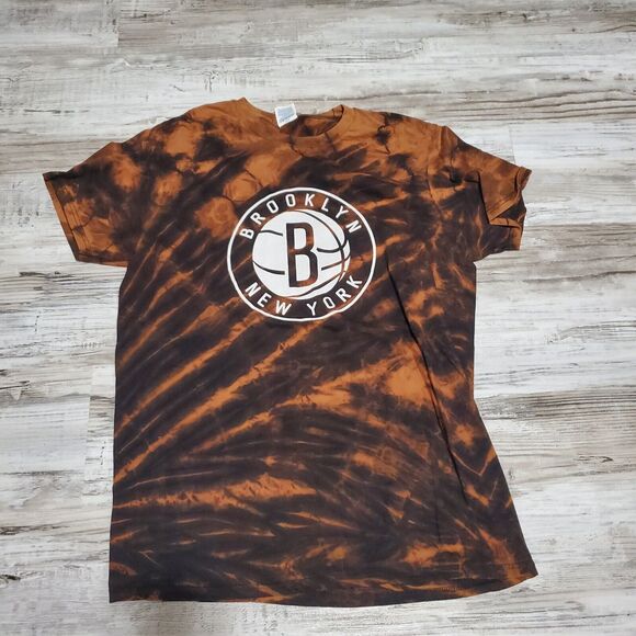 NBA Brooklyn Nets Tye Dye Shirt Mens Size Medium - Picture 1 of 2